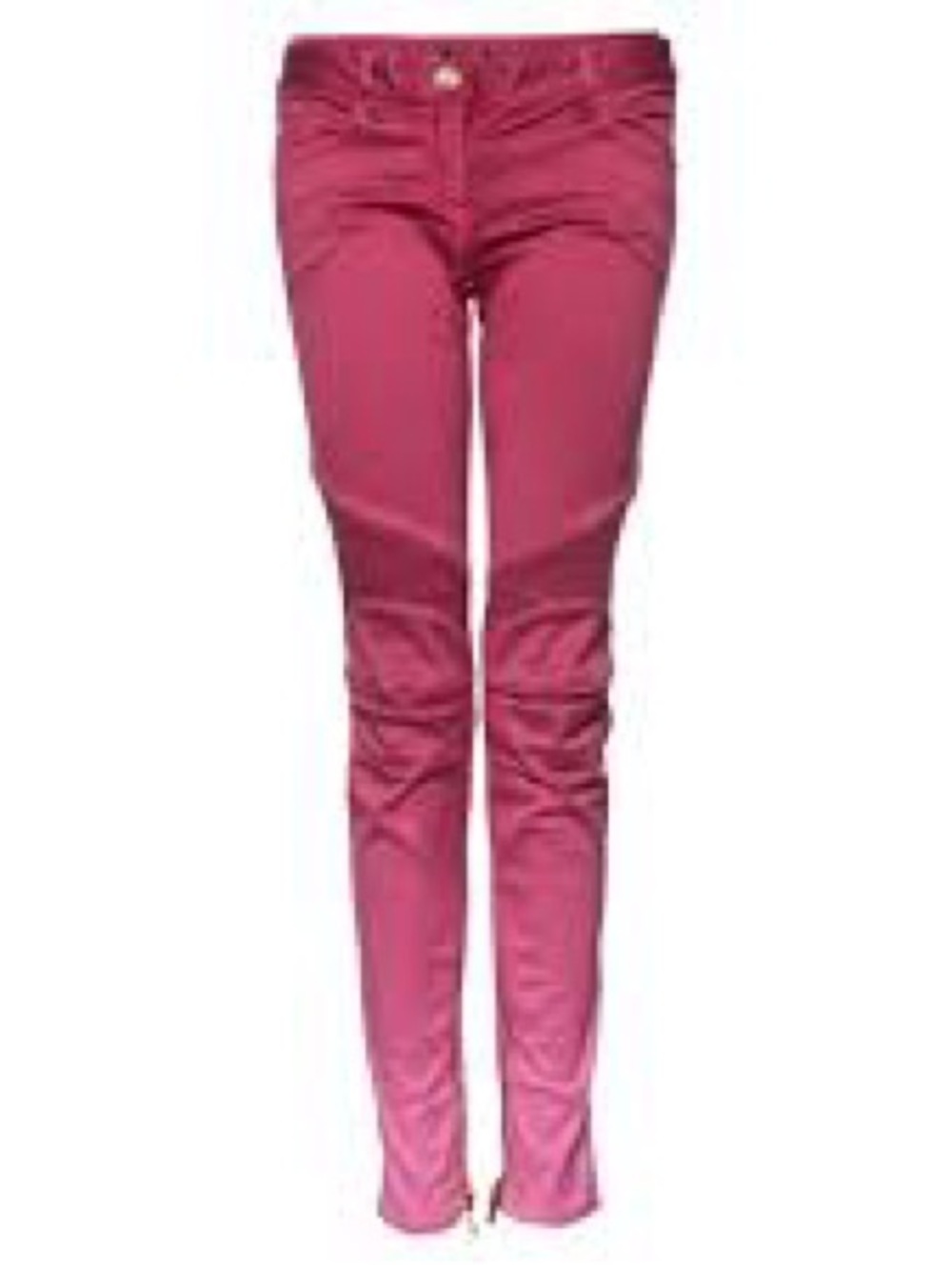 Balmain Gradient Pink Biker Moto Skinny Jeans Sz 38